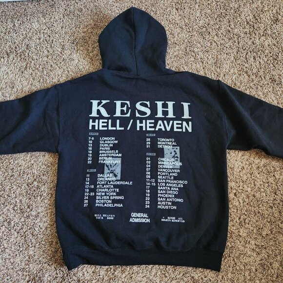 Keshi Hell Heaven World Tour Concert Pullover Hoodie Band Tee Indie Music Merch - Picture 7 of 8
